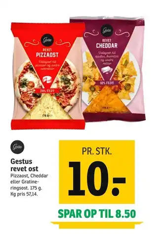 SPAR Gestus revet ost tilbud