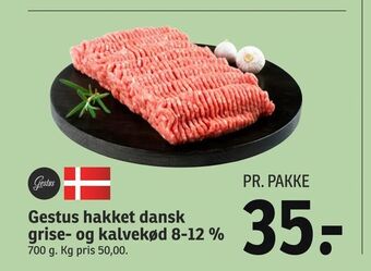 SPAR Gestus hakket dansk grise- og kalvekød 8-12 % tilbud