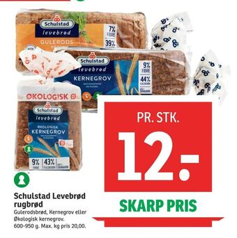 SPAR Schulstad Levebrød rugbrød tilbud