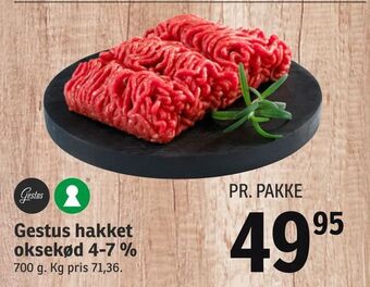 SPAR Gestus hakket oksekød 4-7 % tilbud