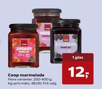 SuperBrugsen Coop marmelade tilbud
