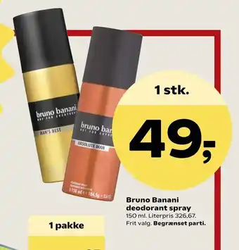 SuperBrugsen Bruno Banani deodorant spray tilbud