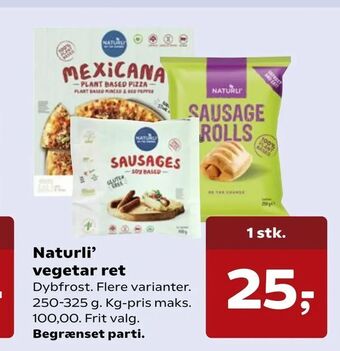 SuperBrugsen Naturli' vegetar ret tilbud