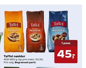 SuperBrugsen Taffel nødder tilbud