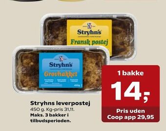 SuperBrugsen Stryhns leverpostej tilbud