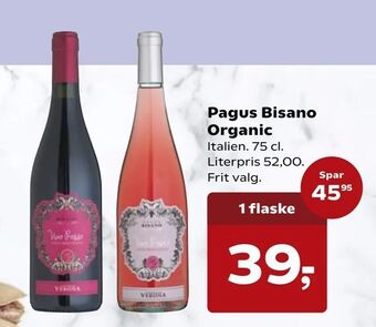 SuperBrugsen Pagus Bisano Organic tilbud