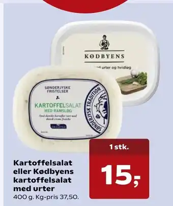 SuperBrugsen Kartoffelsalat eller Kødbyens kartoffelsalat med urter tilbud