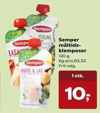 SuperBrugsen Semper måltidsklemposer tilbud