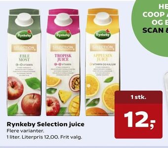 SuperBrugsen Rynkeby Selection juice tilbud