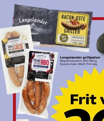 SuperBrugsen Langelænder grillpølser tilbud