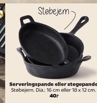 Netto Serveringspande el. stegepande tilbud