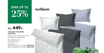SengeSpecialisten Turiform turistripa sengetøj tilbud