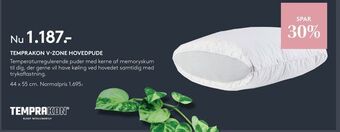 SengeSpecialisten Temprakon v-zone hovedpude tilbud