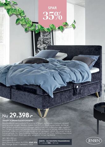 SengeSpecialisten Jensen j4 dream elevationsseng tilbud