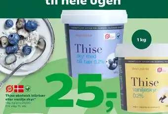 Coop 365 Thise økoloisk blårbær eller vanilje skyr tilbud