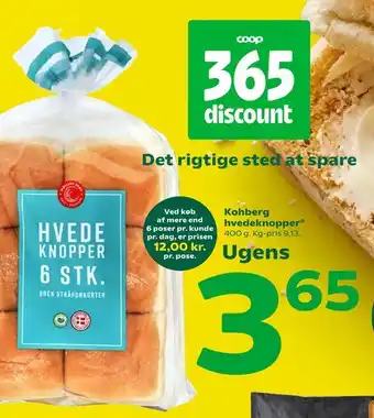 Coop 365 Kohberg hvedeknopper tilbud