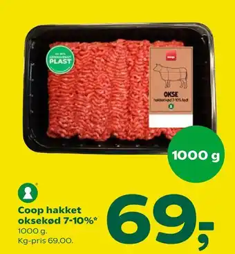 Coop 365 Coop hakket oksekød 7-10% tilbud