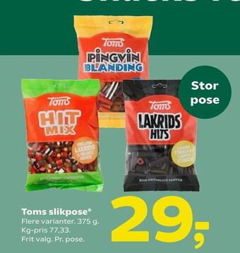 Coop 365 Toms slikpose tilbud