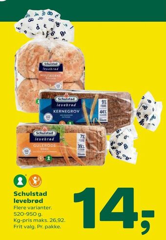 Coop 365 Schulstad levebrød tilbud