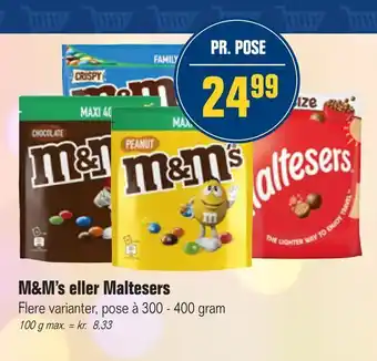 M&M's eller Maltesers