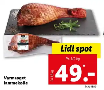 Lidl Varmrøget Lammekølle 1,8kg tilbud