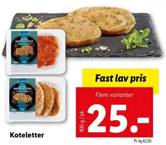 Lidl Koteletter 400g tilbud
