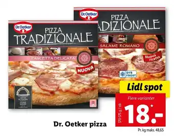 Lidl Dr. Oetker Pizza 370-375g tilbud