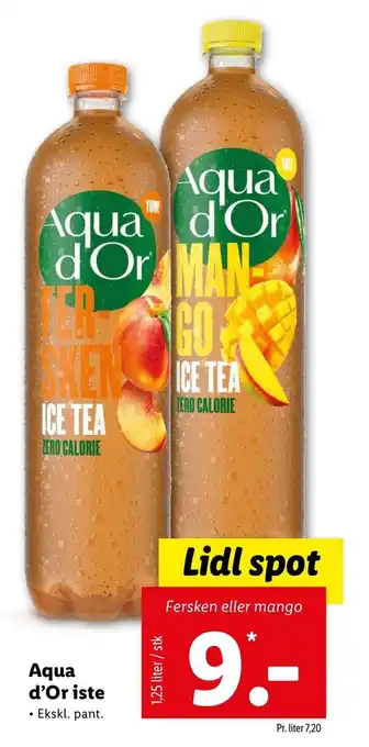 Lidl Aqua D'Or Iste 1,25L tilbud