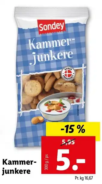 Lidl Kammerjunkere 300g tilbud