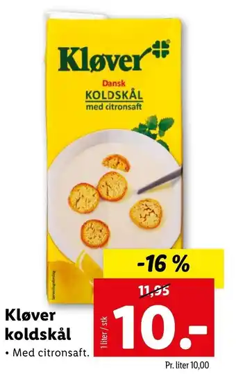 Lidl Kløver Koldskål 1L tilbud