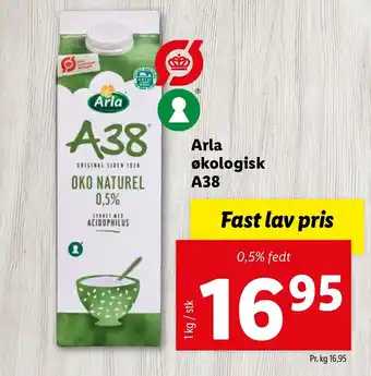 Lidl Arla Økologisk A38 1kg tilbud