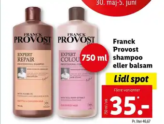 Franck Provost nShampoo Eller Balsam 750ml