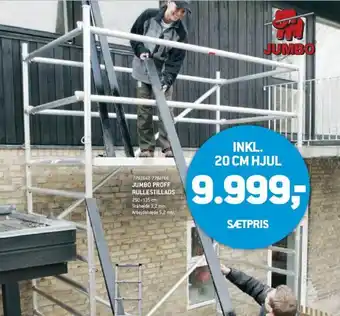 Jumbo Proff Rullestillads 250x135 cm. 7782642, 7782766