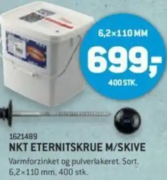 NKT Eternitskrue M/Skive 6,2x110 mm 1621489