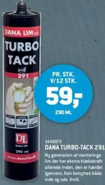 XL-BYG Dana Turbo-Tack 291 1449073 tilbud