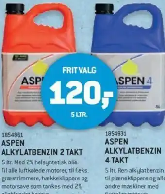 XL-BYG Aspen Alkylatbenzin 2 Takt 1854861, Aspen Alkylatbenzin 4 Takt 1854931 tilbud