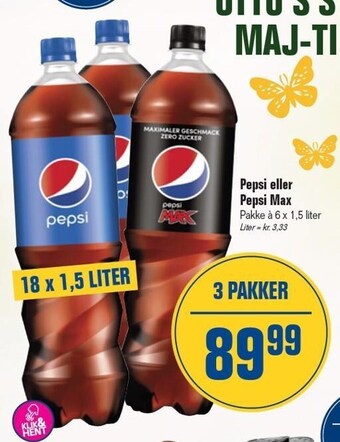 Otto Duborg Pepsi eller pepsi max tilbud