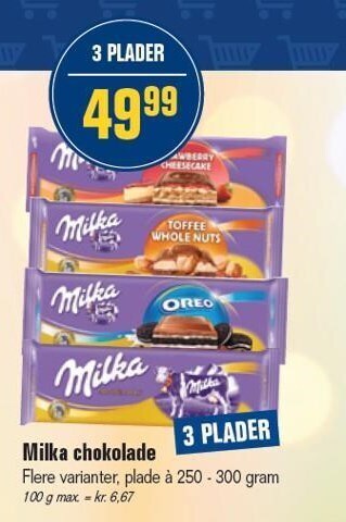 Otto Duborg Milka chokolade tilbud