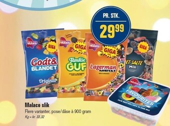 Otto Duborg Malaco slik tilbud