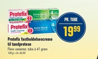 Otto Duborg Protefix fastholdelsescreme til tandprotese tilbud