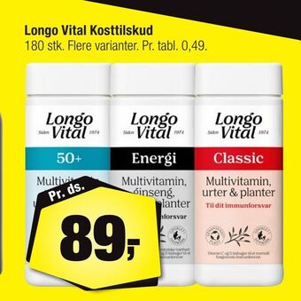 Longo Vital Kosttilskud