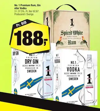 Calle No. 1 Premium Rum, Gin eller Vodka tilbud