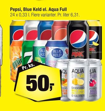 Calle Pepsi, Blue Keld el. Aqua Full tilbud