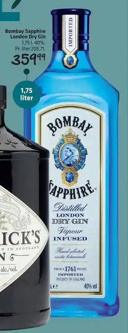 Fleggaard Bombay Sapphire London Dry Gin tilbud