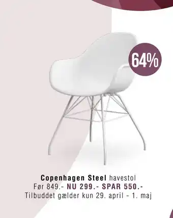 Ilva Copenhagen Steel havestol tilbud