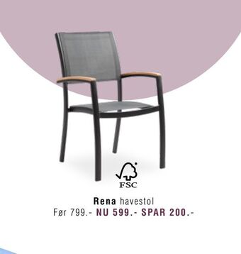 Ilva Rena havestol tilbud