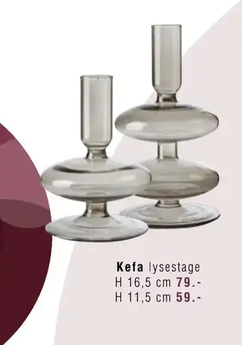 Ilva Kefa lysestage tilbud