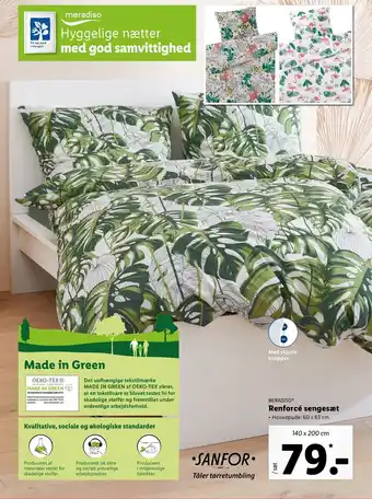 Lidl Renforcé Sengesæt 140x200cm tilbud