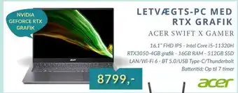 CBC Acer swift x gamer tilbud