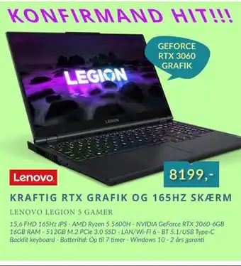 EDB Center Lenovo legion 5 gamer tilbud